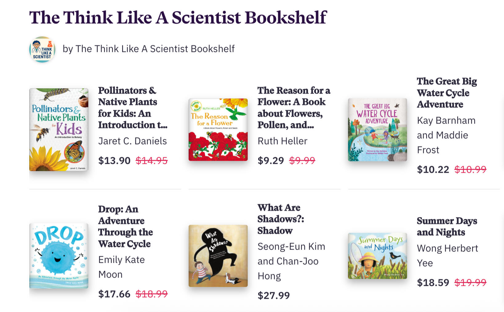 Bookshop Science Books